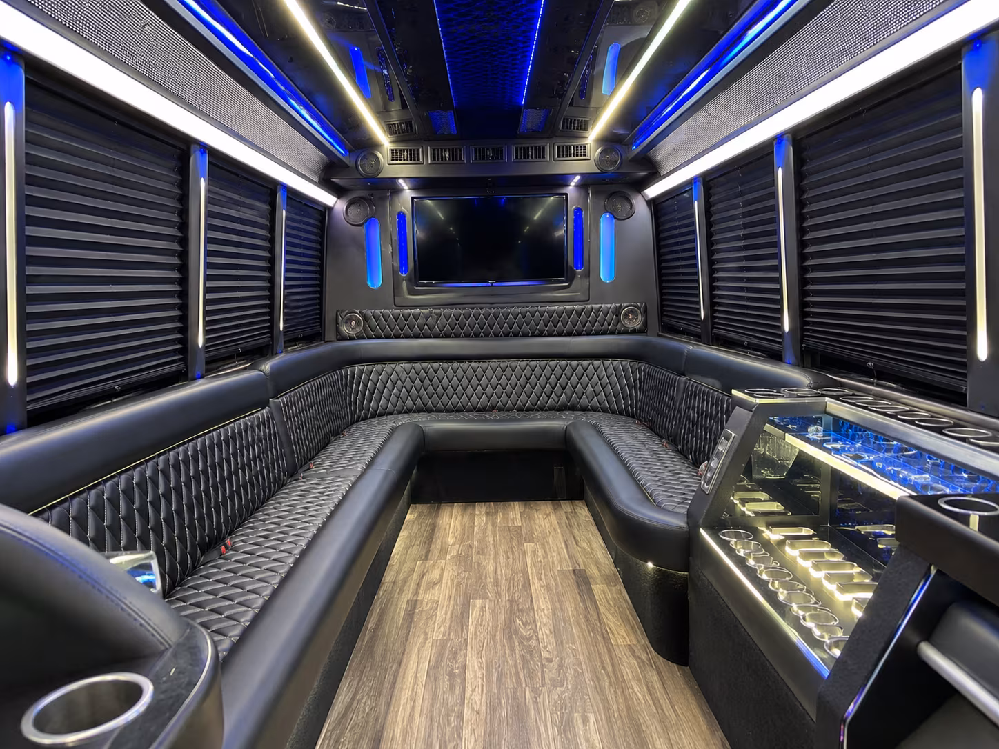 25 Passenger Party Bus Inside