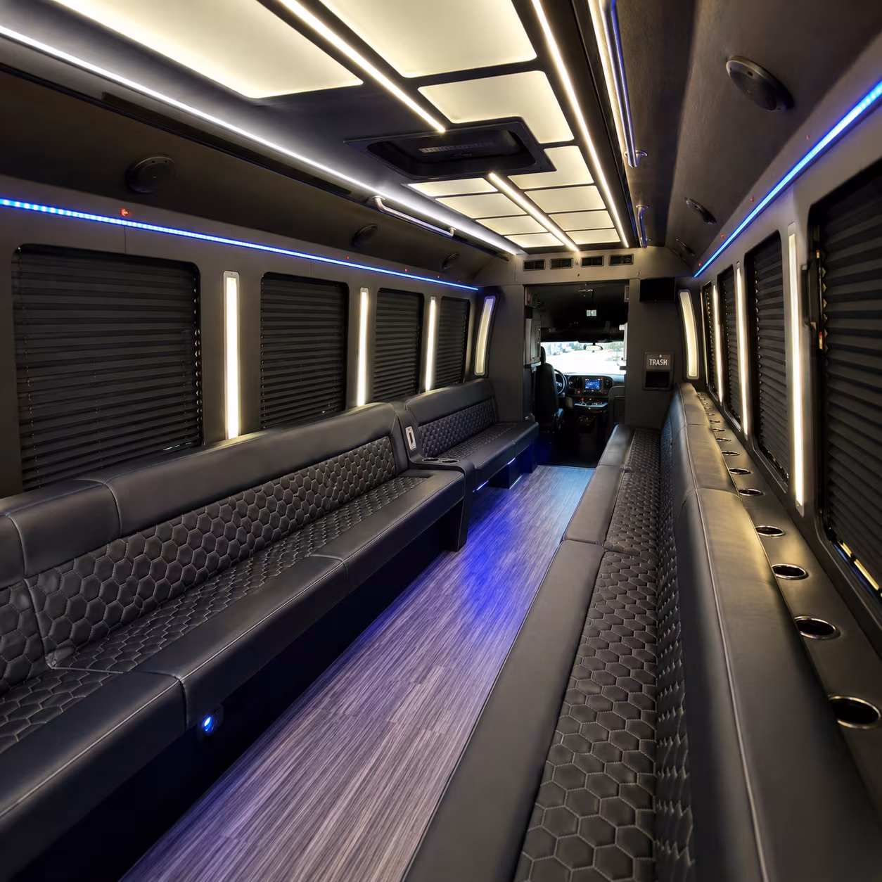 Murfreesboro Private Event Transportation party bus exterior