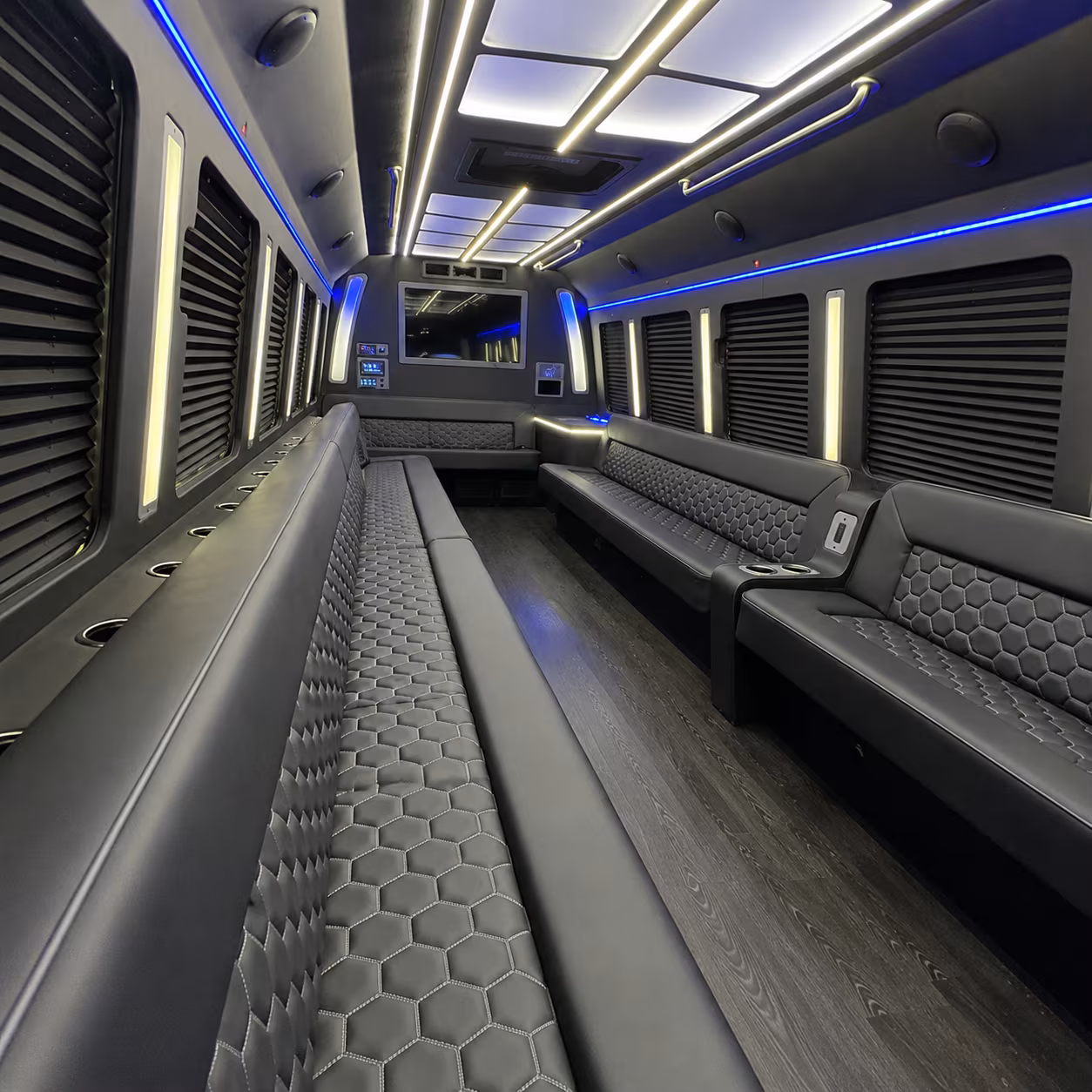 Murfreesboro Private Event Transportation party bus exterior