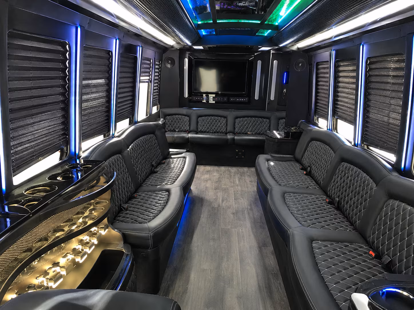 Murfreesboro Private Event Transportation party bus interior