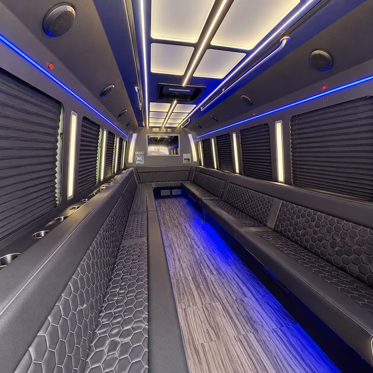 Murfreesboro Private Event Transportation party bus exterior