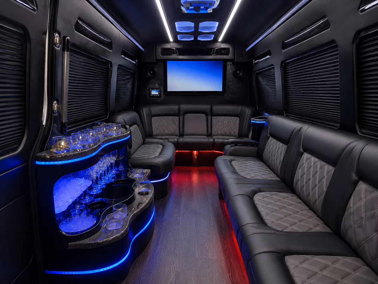 Murfreesboro School Event Transportation party bus exterior
