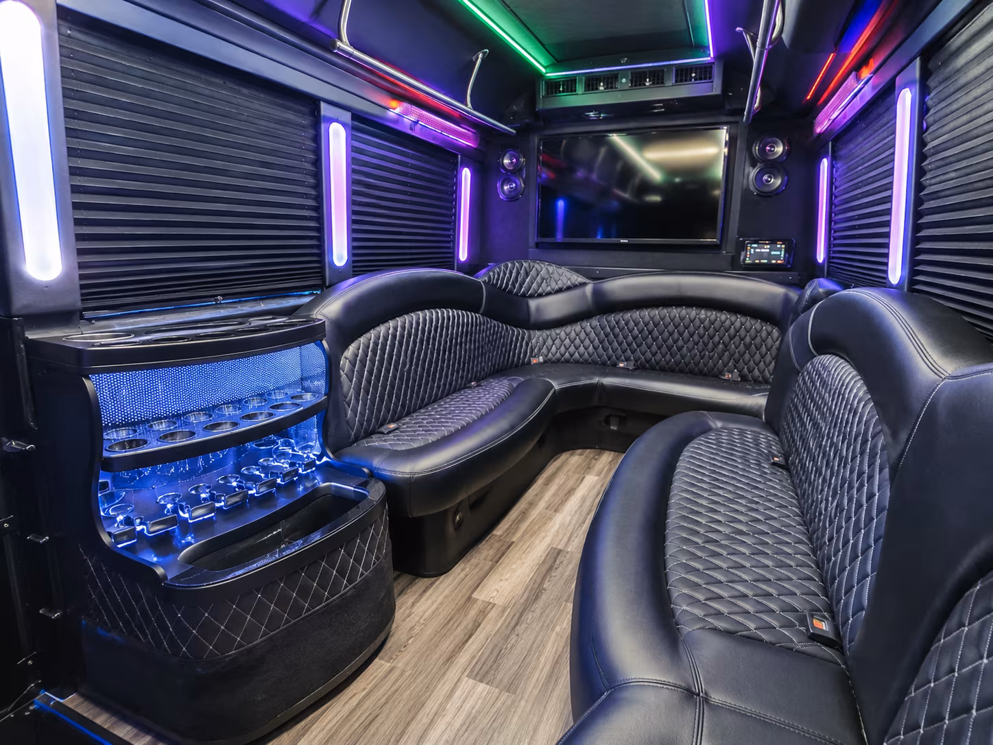 Murfreesboro Sporting Event Transportation party bus exterior