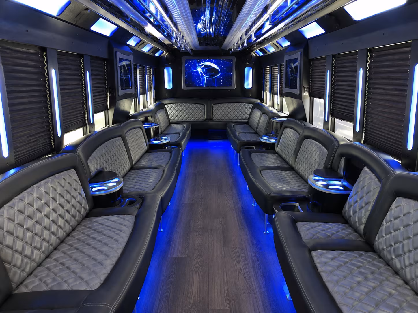 Murfreesboro Wedding Transportation party bus exterior