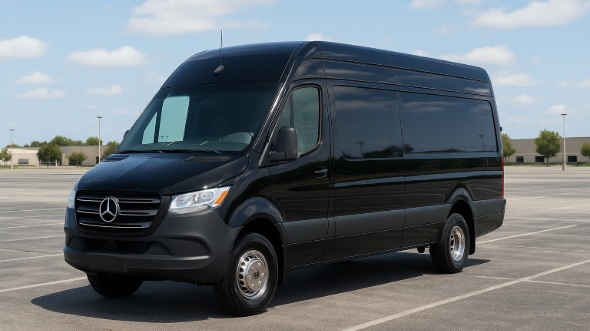 Exterior of Murfreesboro Party Bus Company's 14 Passenger Sprinter Limousine in Murfreesboro