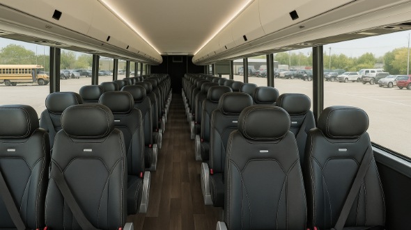 Interior of Charter Bus Company Murfreesboro's 25 Passenger Mini Bus in Murfreesboro