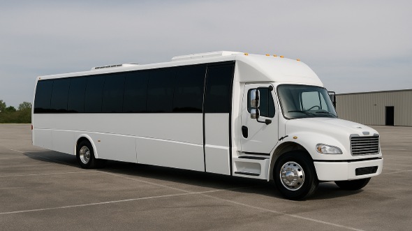 Exterior of Charter Bus Company Clarksville's 25 Passenger Party Bus in Clarksville