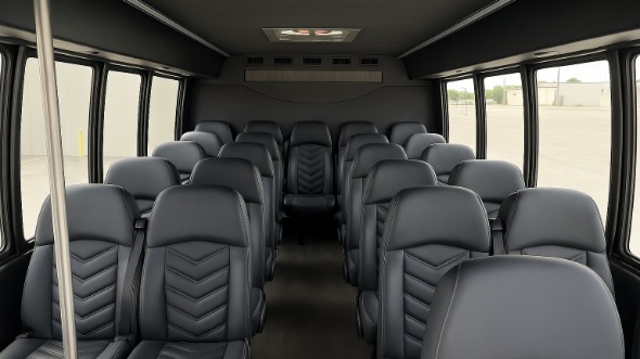 Interior of Charter Bus Company Murfreesboro's 30 Passenger Minibus in Murfreesboro