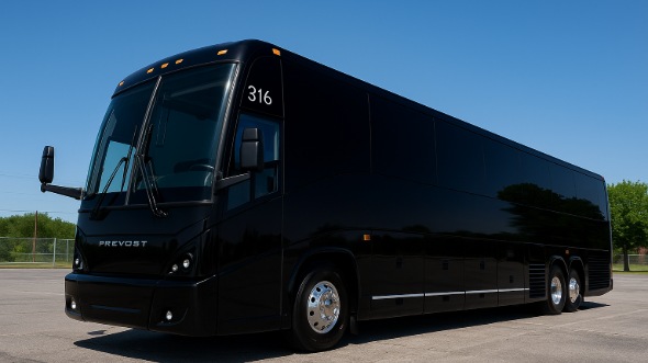 Exterior of Charter Bus Company Murfreesboro's 44 Passenger Charter Bus in Murfreesboro
