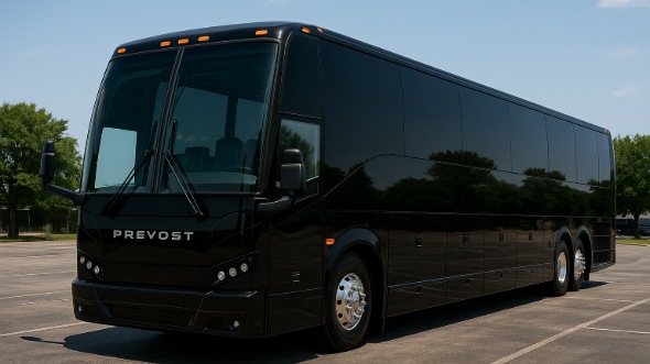 Exterior of Charter Bus Company Murfreesboro's 46 Passenger Charter Bus in Murfreesboro