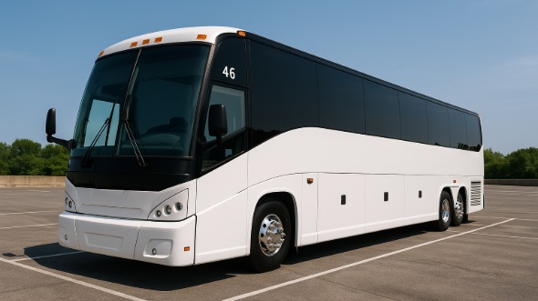 Exterior of Charter Bus Company Chattanooga's 50 Passenger Party Bus in Chattanooga
