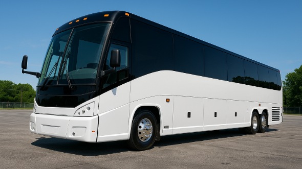 Exterior of Charter Bus Company Murfreesboro's 51 Passenger Charter Bus in Murfreesboro
