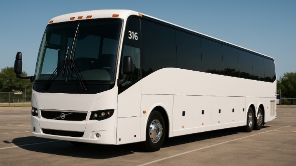 Exterior of Charter Bus Company Murfreesboro's 55 Passenger Charter Bus in Murfreesboro