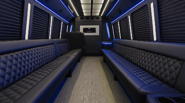 murfreesboro 28 passenger party bus interior