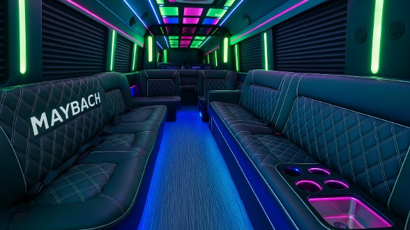 murfreesboro 50 passenger party bus interior